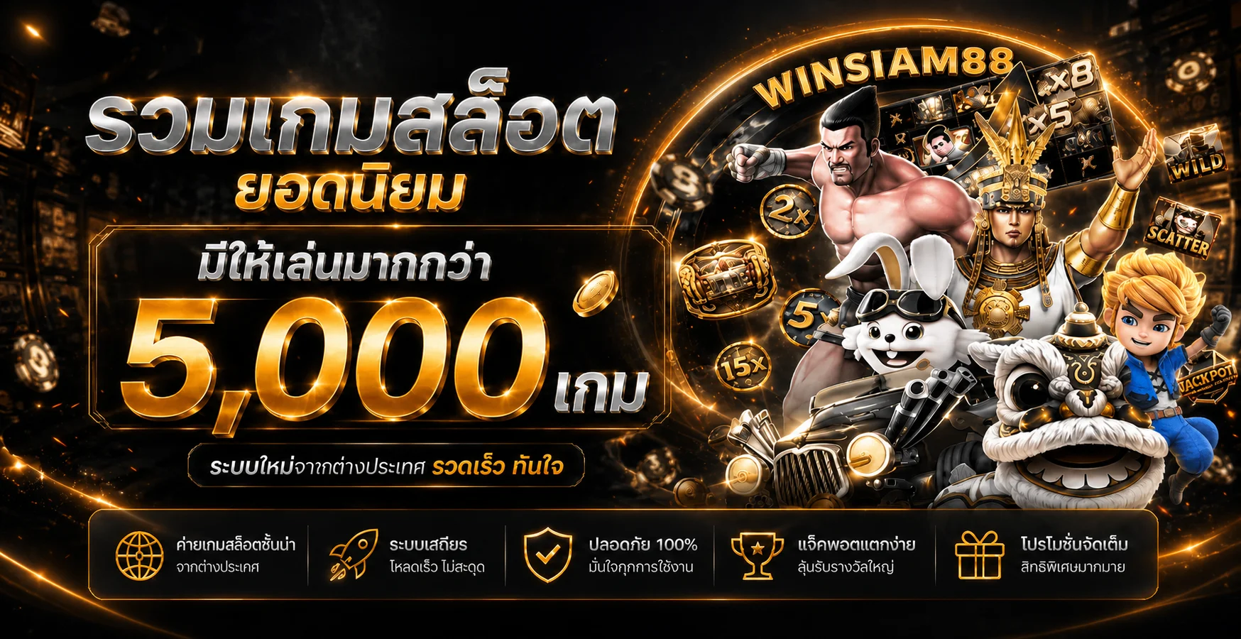 บริการ WINSIAM88 ฝากถอนออโต้และดูแลบัญชี
